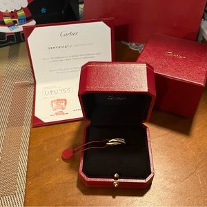 Cartier XS Trinity ring size 51 new with tags gifted